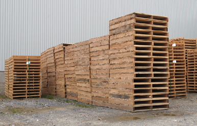 used timber pallets